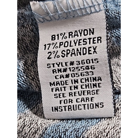 Habitat Tunic Super Soft‎ Fleece, Pullover Striped Seafoam Blue And Grey, LARGE - Picture 6 of 9